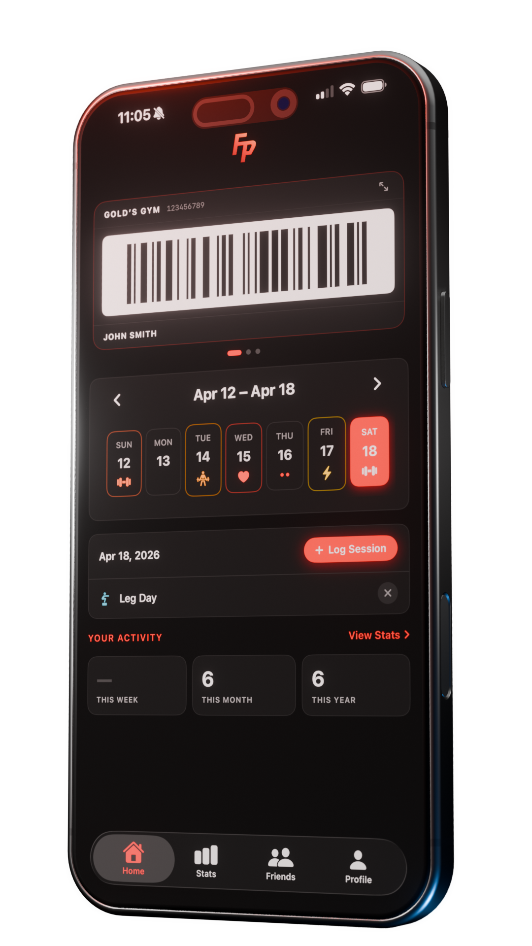 FlexPass app on iPhone